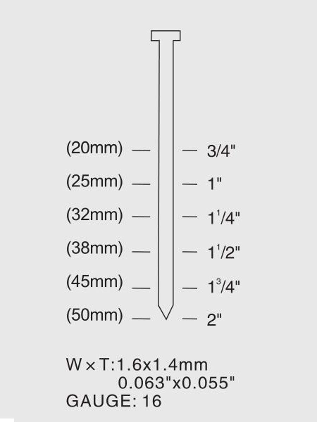 T50 Heavy Duty 16 Gauge Finish Nail Gun/Nailer